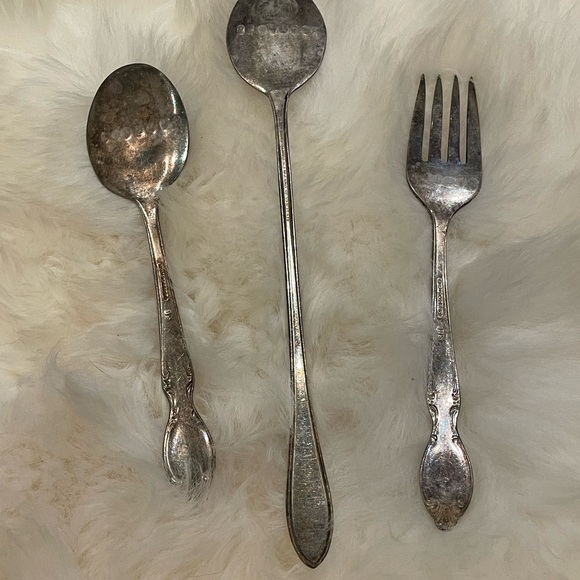 Set of 3 Vintage Silverware Plant Markers . - Picture 5 of 9